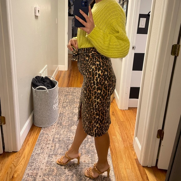 Mudo pencil Jean leopard skirt - Picture 2 of 3
